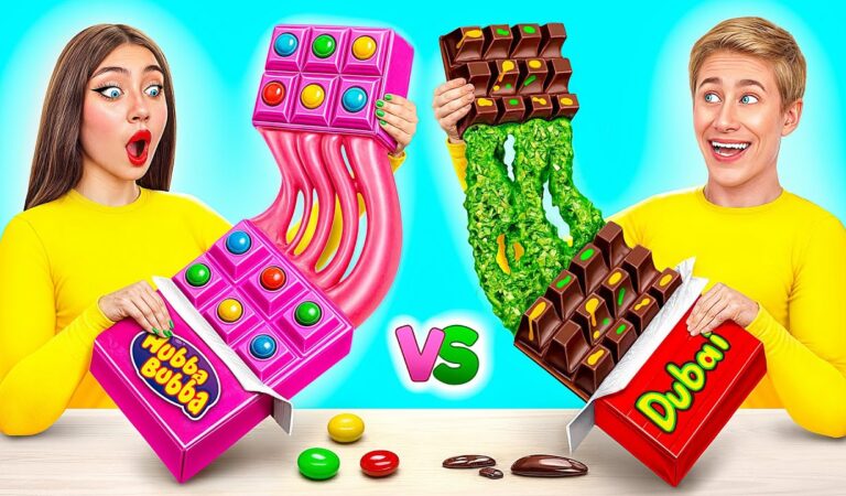Жевательная Резинка vs Шоколадная Еда Челлендж | Вкусные Кухонные Рецепты от Multi DO Challenge