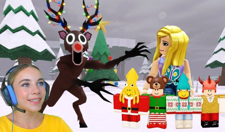 СПАСЛА ЭЛЬФОВ ОТ ОЛЕНЯ НА НОВЫЙ ГОД В 99 ДНЕЙ ВЫЖИВАНИЯ В ЛЕСУ в ROBLOX!